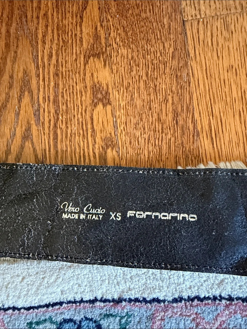 Fornarina Black Beaded Elastic Statement Belt xsmall